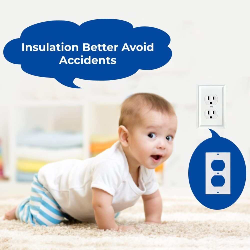 Wall Insulation Outlet Insulators Draft Sealers, 30 Pack 30Pack White