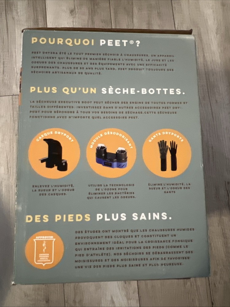 New PEET Executive 2 Pair Shoe Boot Dryer + Timer, (Open Box)