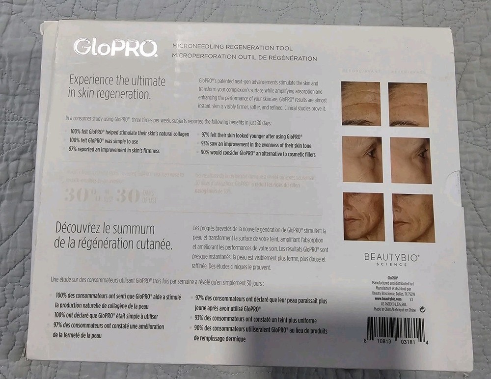 GloPro Microneedling Regeneration Tool Open Box
