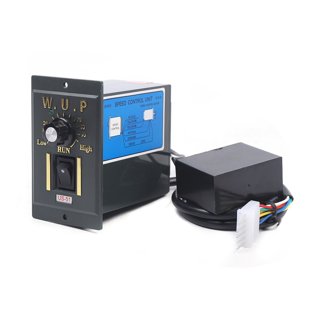 120W 110V Reversible AC Gear Motor Electric Motor Variable Speed Controller 1:3K