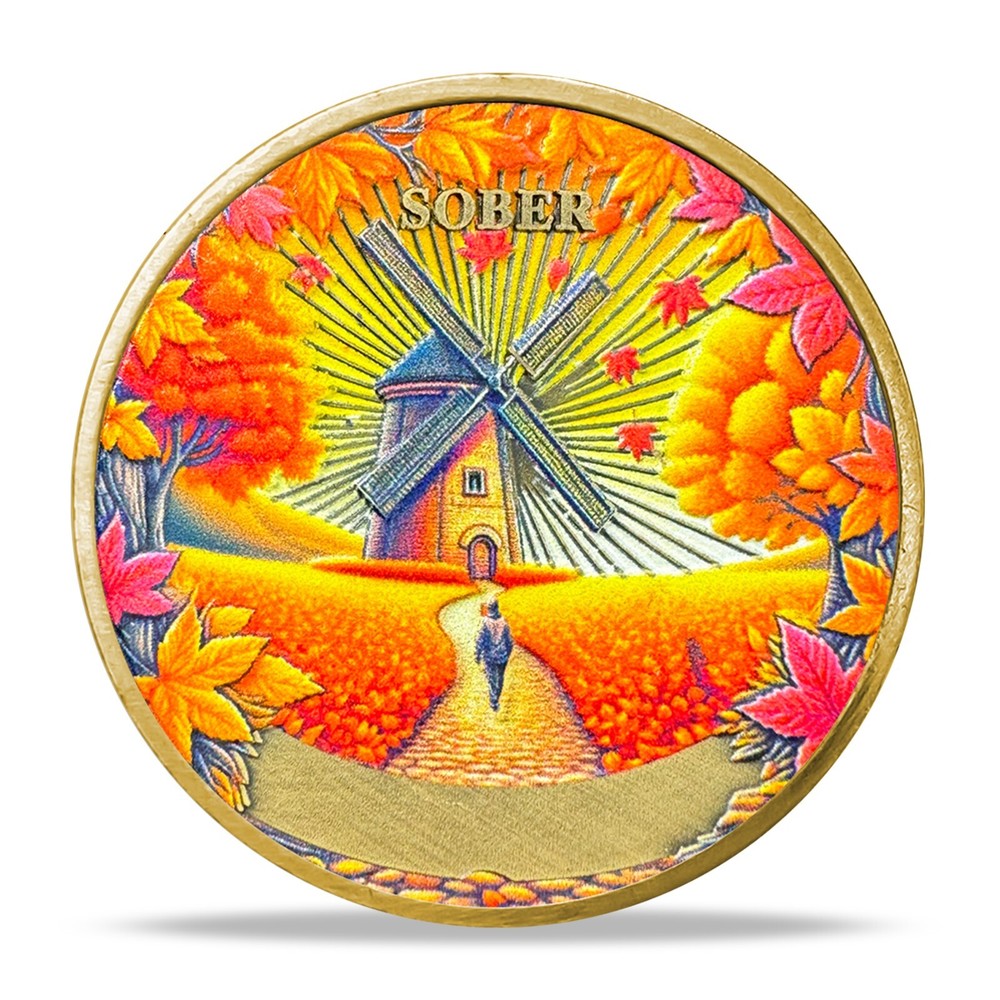 3 Years Sober Three Year Sobriety Coin Alcoholics Anonymous AA Chips Medallion