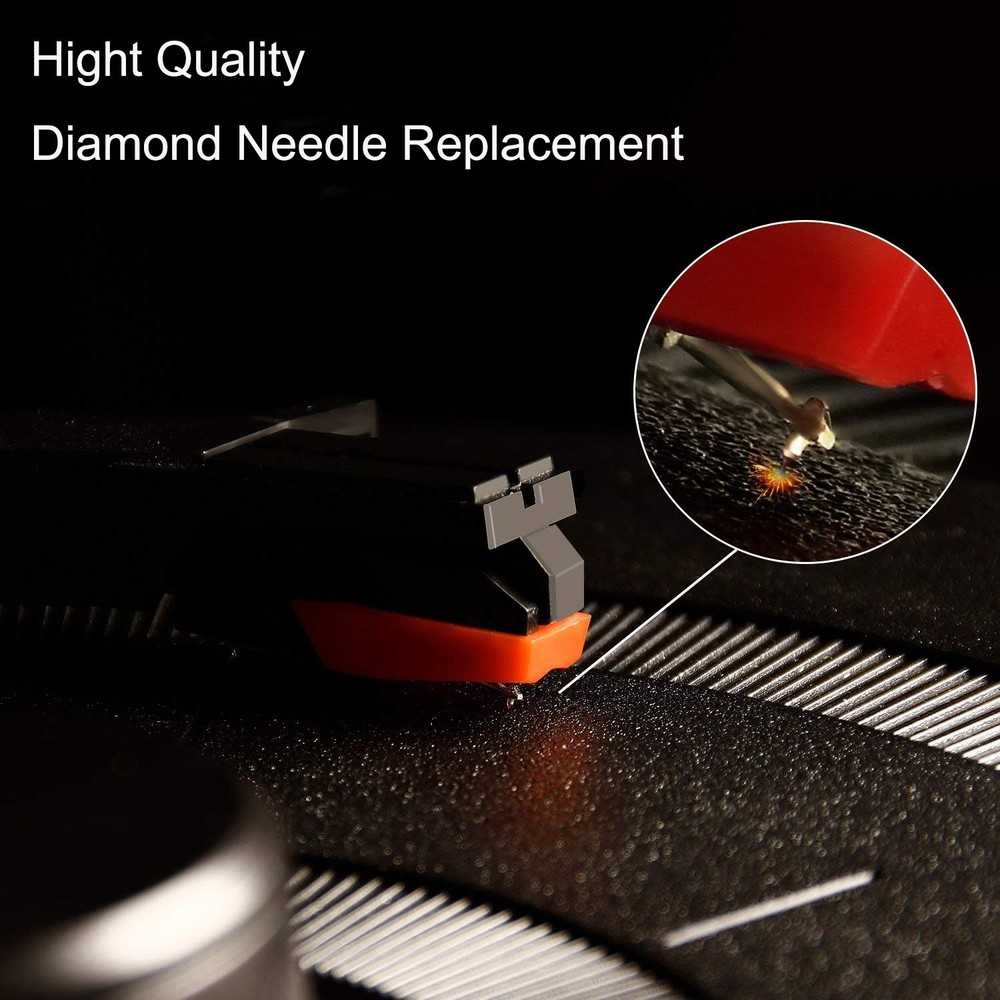 3Pcs New Replace Diamond Stylus Record Player Needle For LP Turntable Phonograph