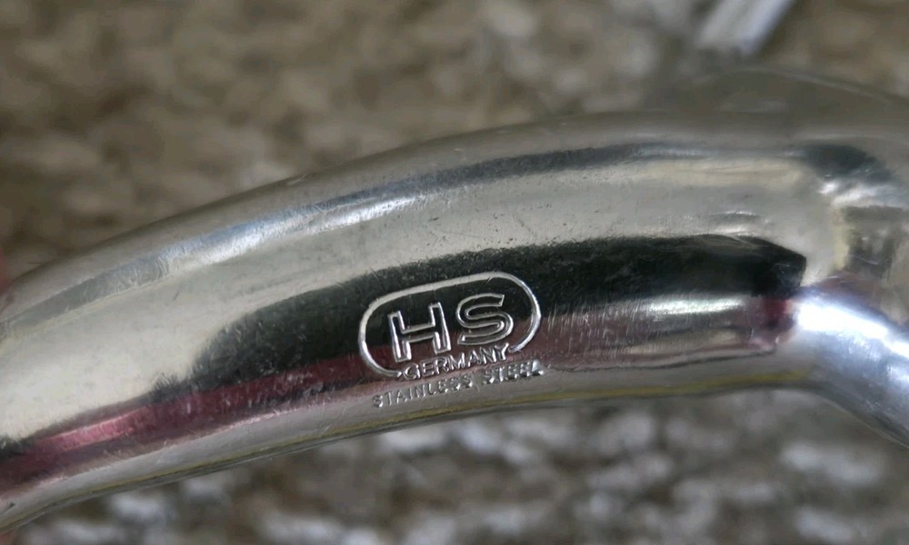 5.5 " HS Herm Sprenger single jointed snaffle eggbutt *FAT*