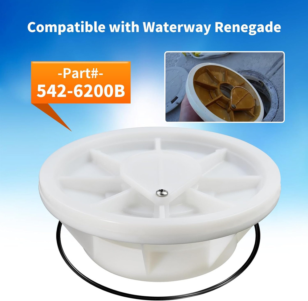 542-6200B Plastic Equalizer Skimmer Float Valve Assembly with O-Ring, Perfectly