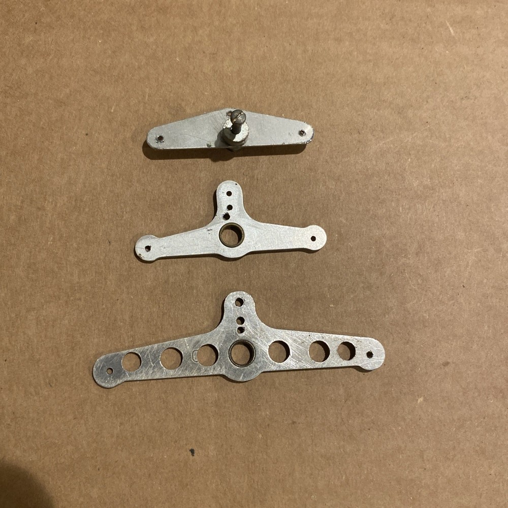 MODEL AIRPLANE BELLCRANKS, 3 ASSORTED, UNKNOWN MANUFACTURER, NO HARDWARE,