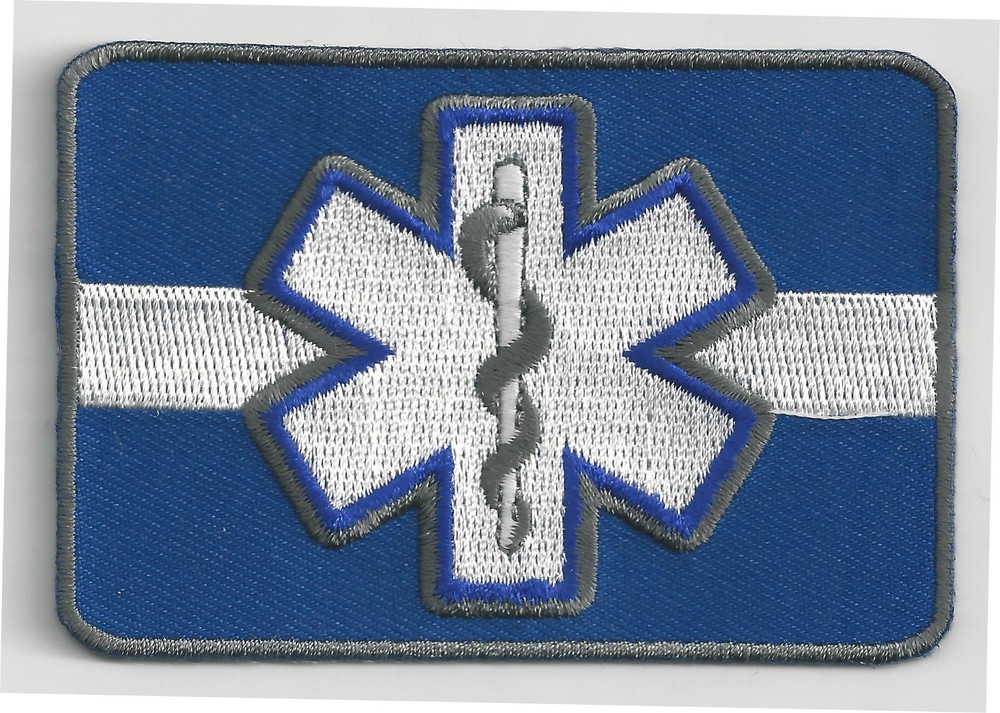 EMERGENCY MEDICAL TECHNICIAN - THIN WHITE LINE - IRON or SEW PATCH