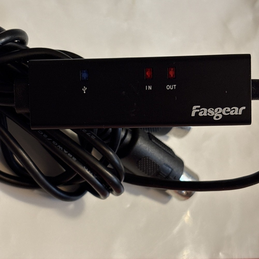 Fasgear USB C MIDI Cable with Type C Connection