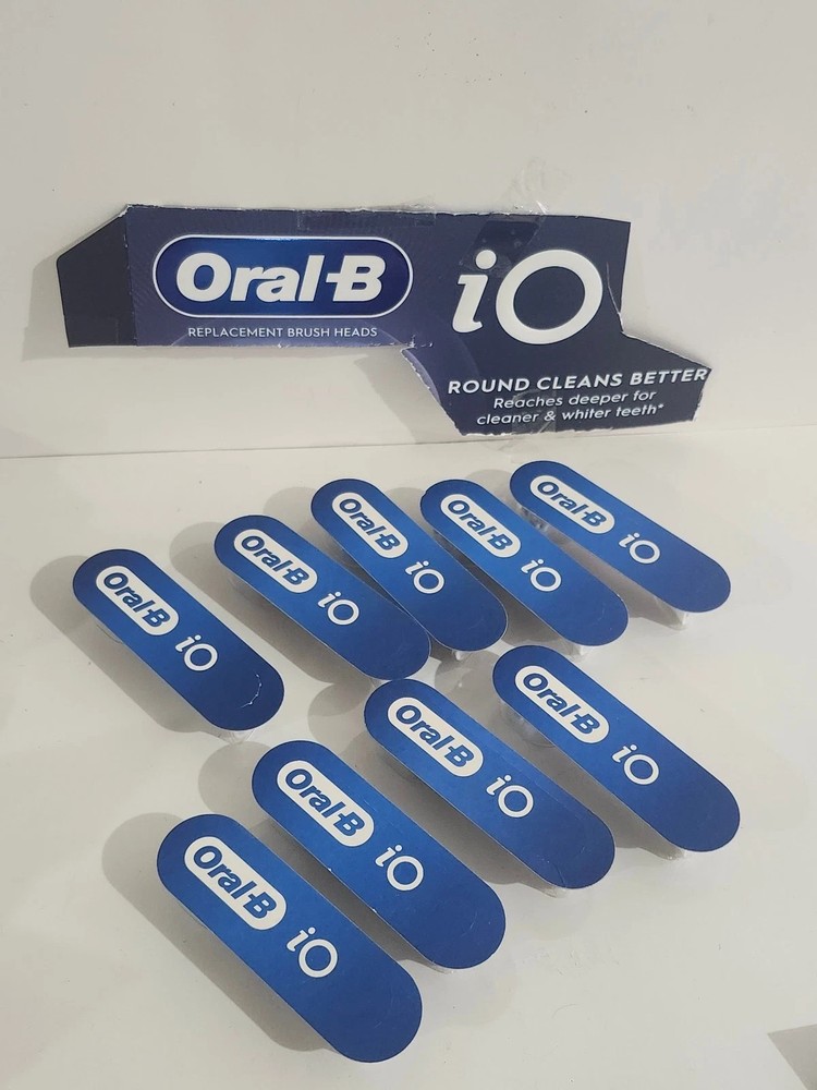 Oral-B iO Ultimate Clean Replacement Toothbrush Heads 9 Count White