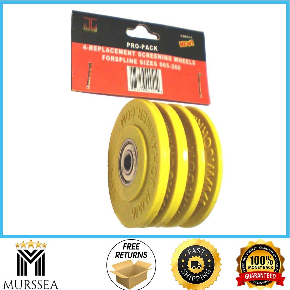 2 In. Screening Wheels Pro Pack 4-Replacement Wheels for Spline Sizes 065-260