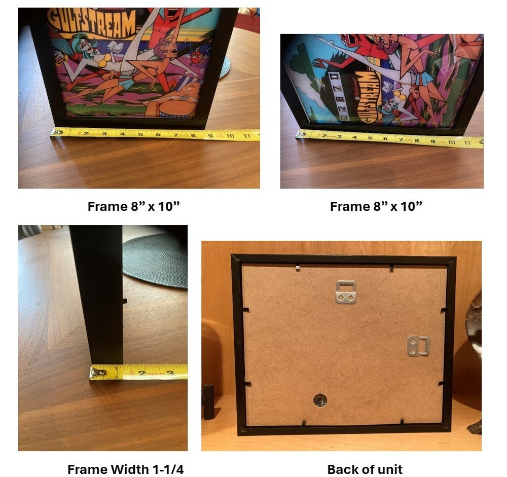 Classic pinball art for your game room - 8" x 10" - backlighted - "PADDOCK"