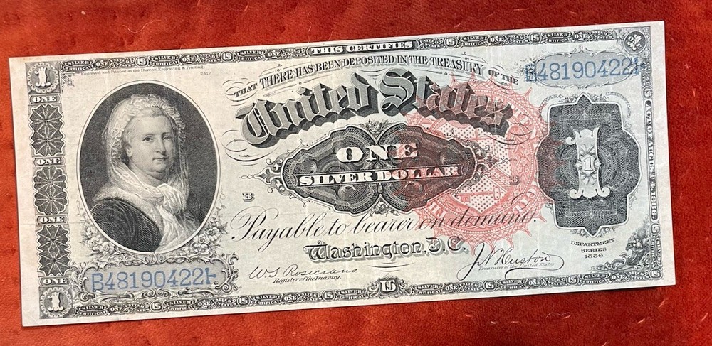 1886 $1 Martha Washington Silver Certificate