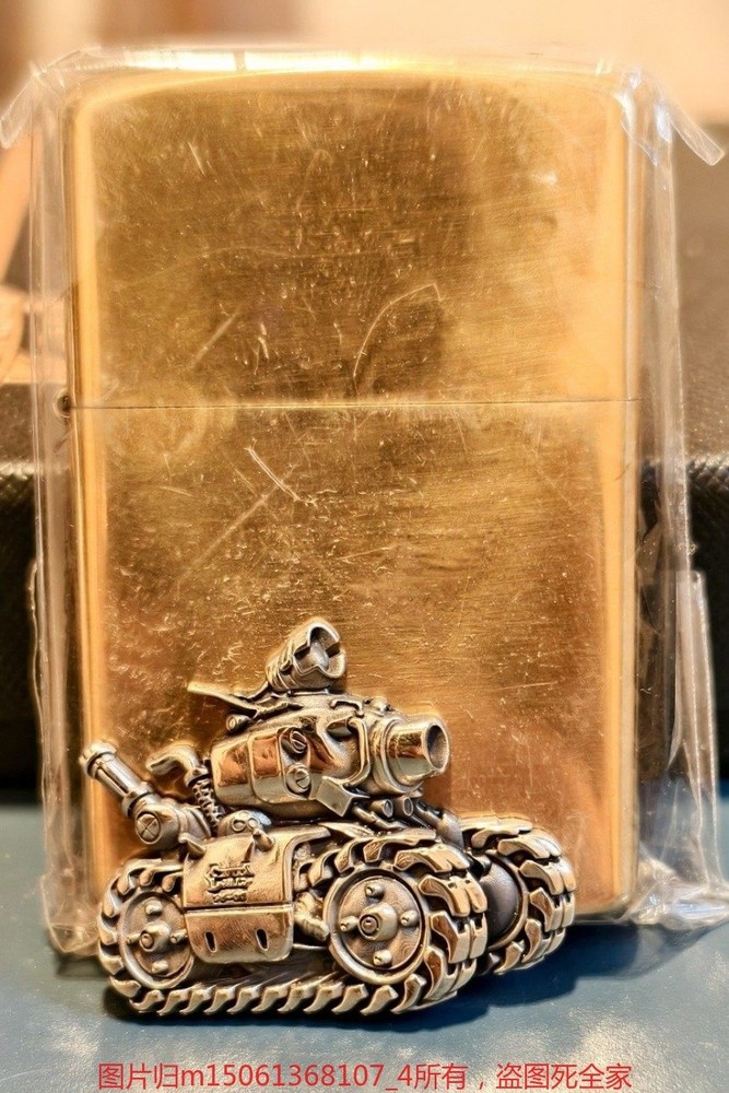 High Precision Brass Tank Lighter Emblem DIY Accessory No Lighter Included