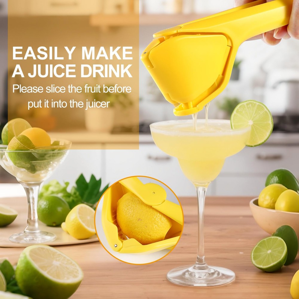 Lemon Squeezer, Effective Squeezing Juice Press, Easy-to-Use, Sturdy Flat Man...