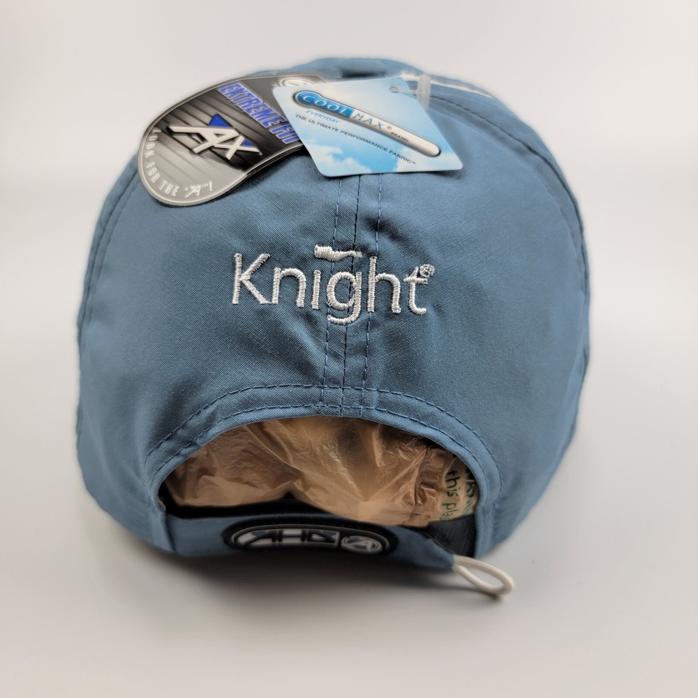 AHD Cool Max Golf Hat Witch Flying 18th Hole Flag Adjustable Blue NWT