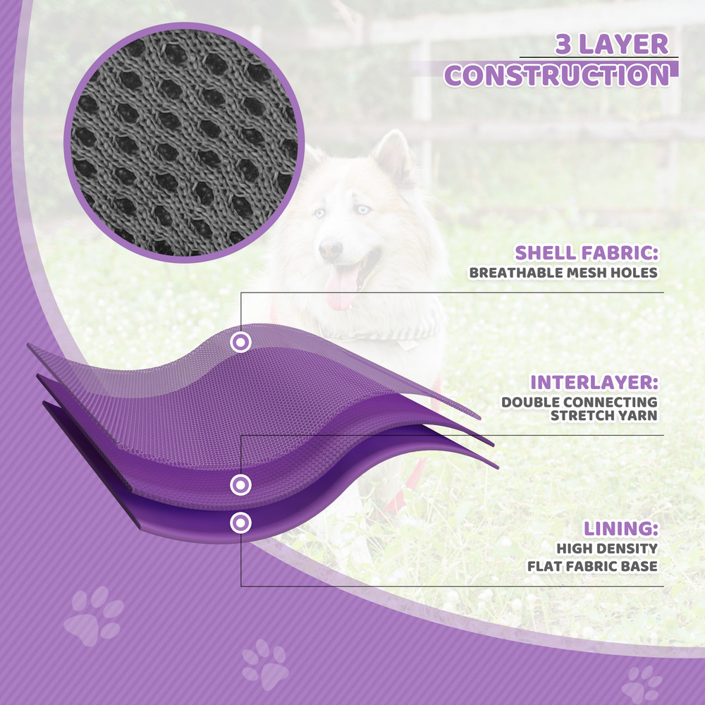 Comfortable Reflective No Pull Pet Dog Harness w/ Control Handle for Large Dogs