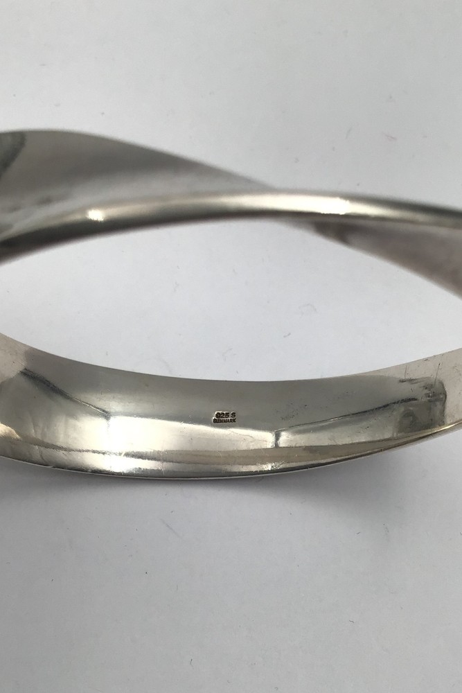 Danish Sterling Silver Modern Bangle
