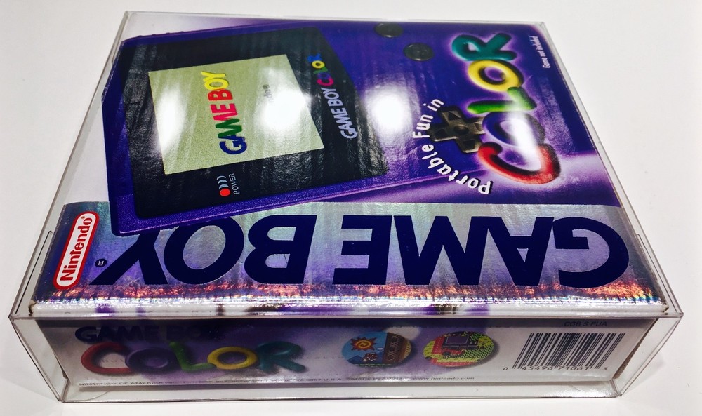 1 Box Protector For Game Boy Color Console Boxes NTSC SIZE! Clear Case Nintendo
