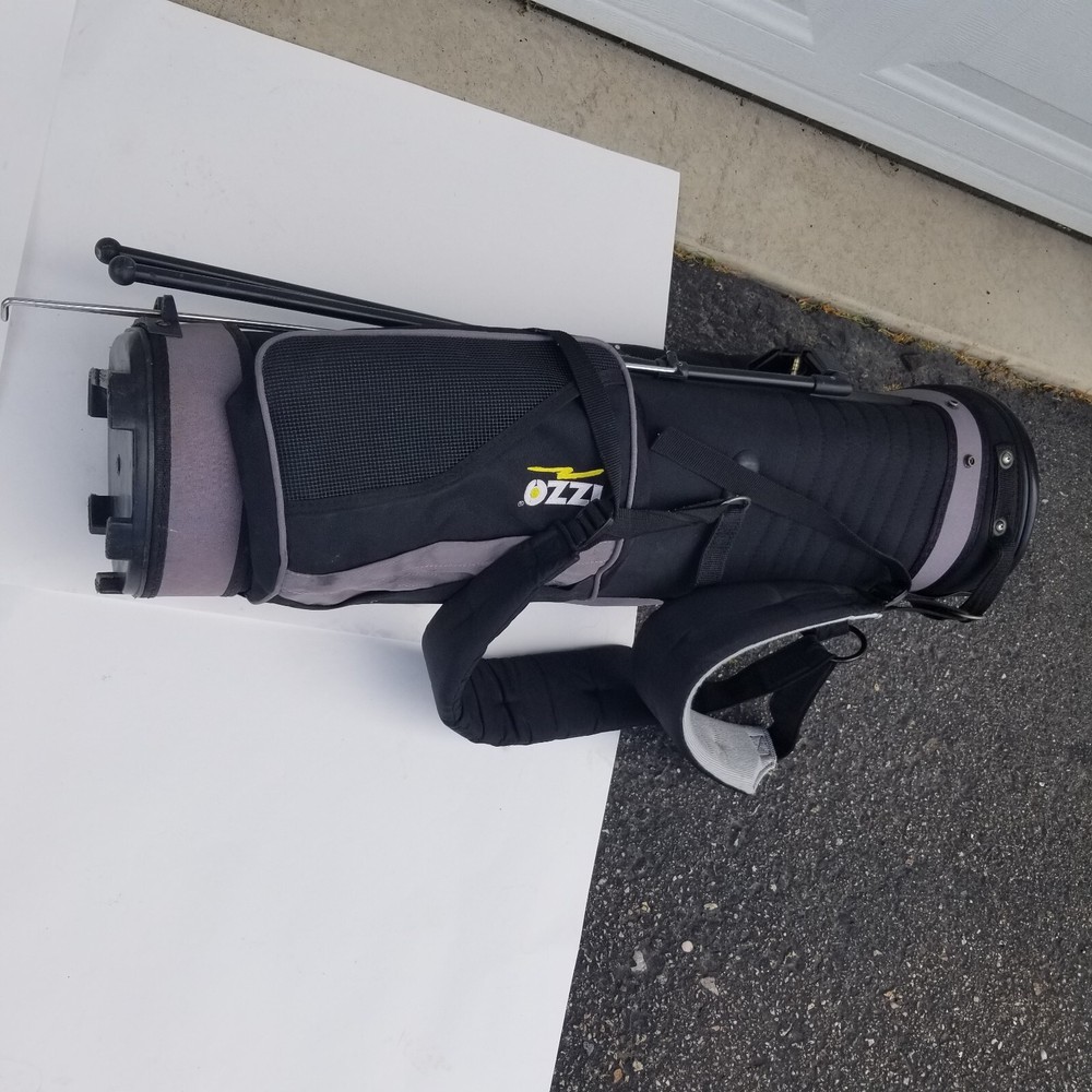 IZZO Stand Carry Golf Bag Black 3 Way Divider