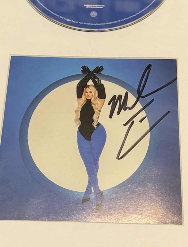 MEGHAN TRAINOR AUTOGRAPHED TIMELESS CD *****FRAMED & MATTED******