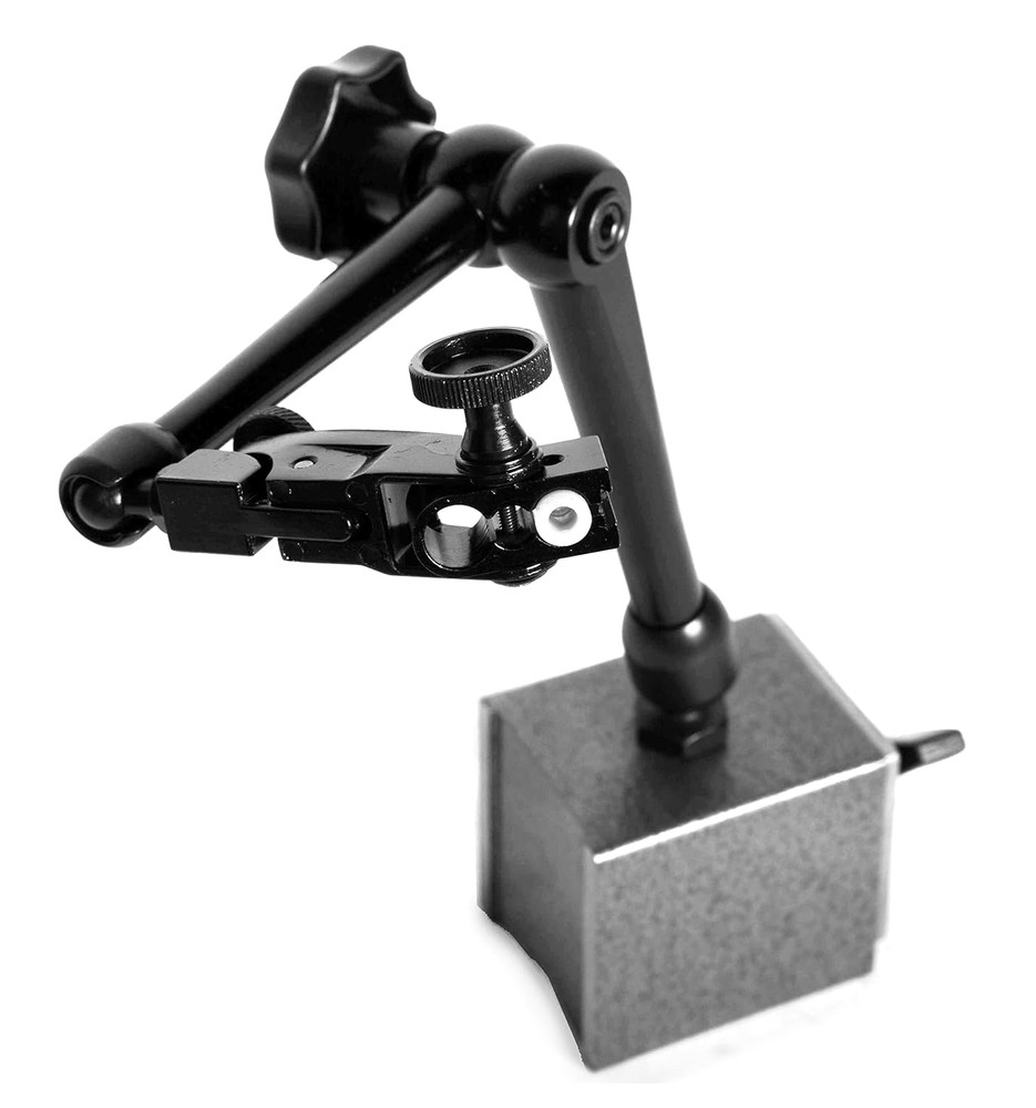 Magnetic Base for Dial Indicators, Three Segment, Industrial Strength with Quick