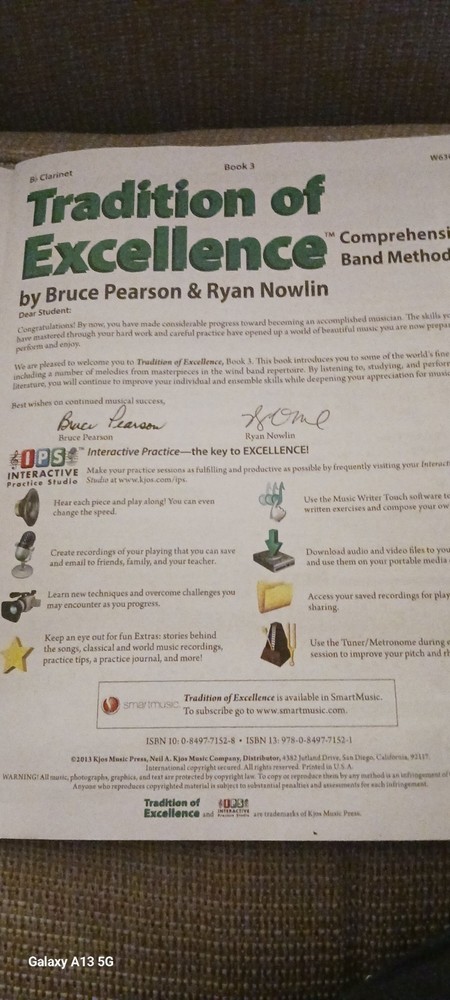 Clarinet Instruction Book Bb Clarinet Comprehensive Band Method W63CL