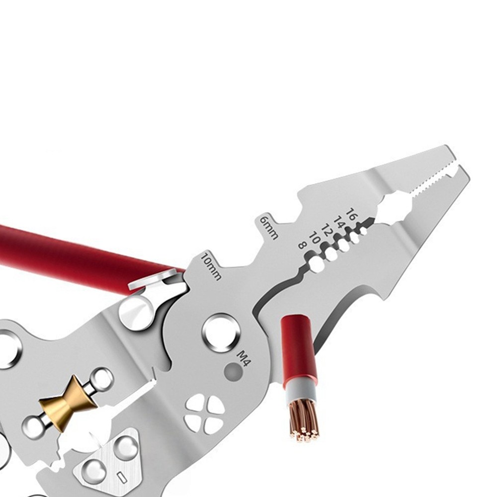 Ergonomic Multi-Functional Fold Wire Stripper Scissor With Electrical Test