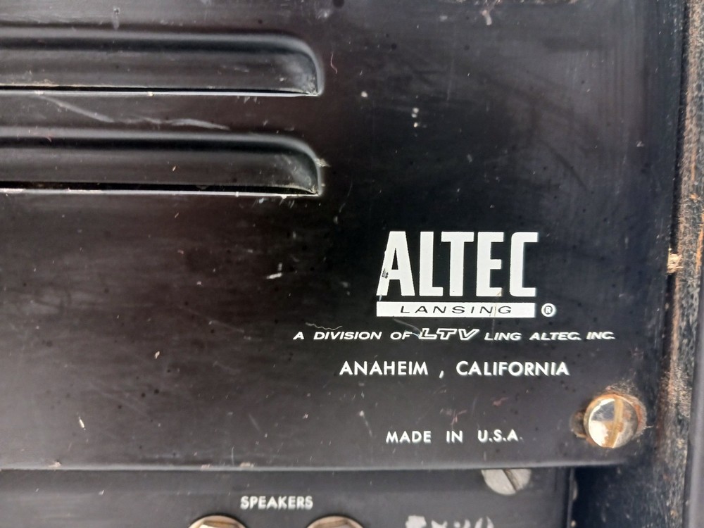 Vintage Altec Lansing 200 Solid State Control Console - READ DESCRIPTION