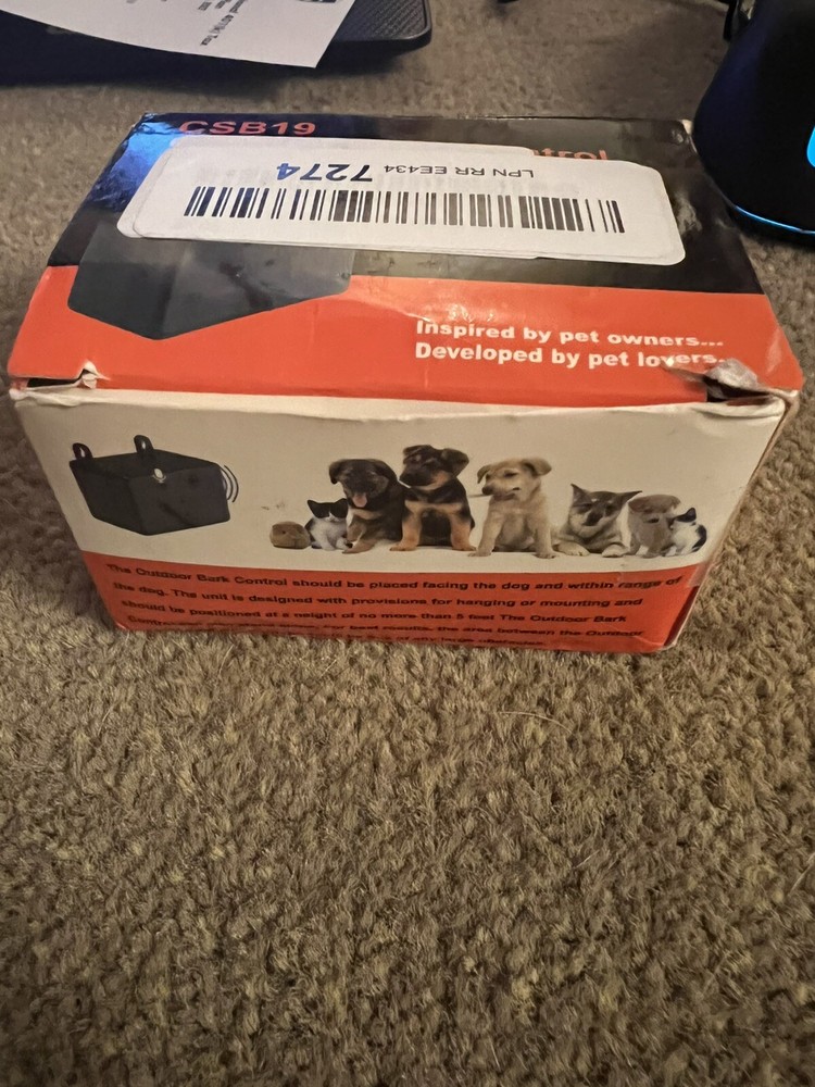 Remote pet training collar with lcd display & Outdoor Bark Control! You Get Both