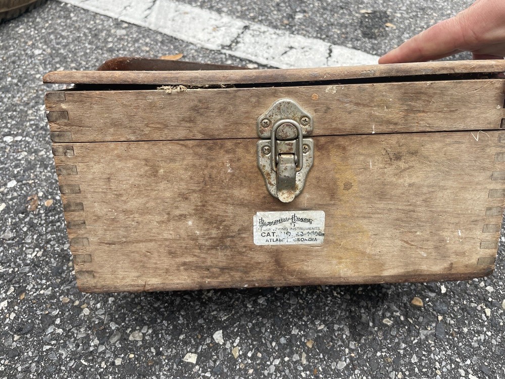 vintage land survey equipment