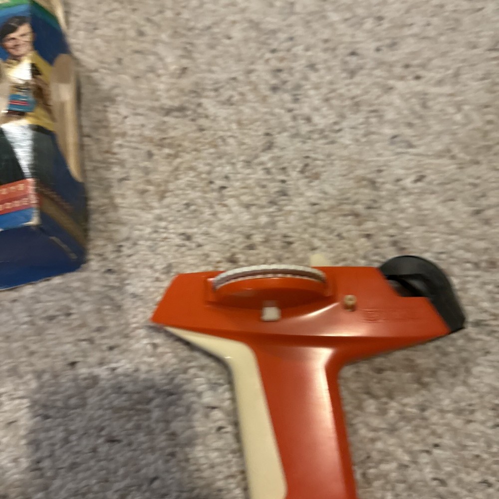 Vintage DYMO Home Label Maker Orange 70s Model 1800