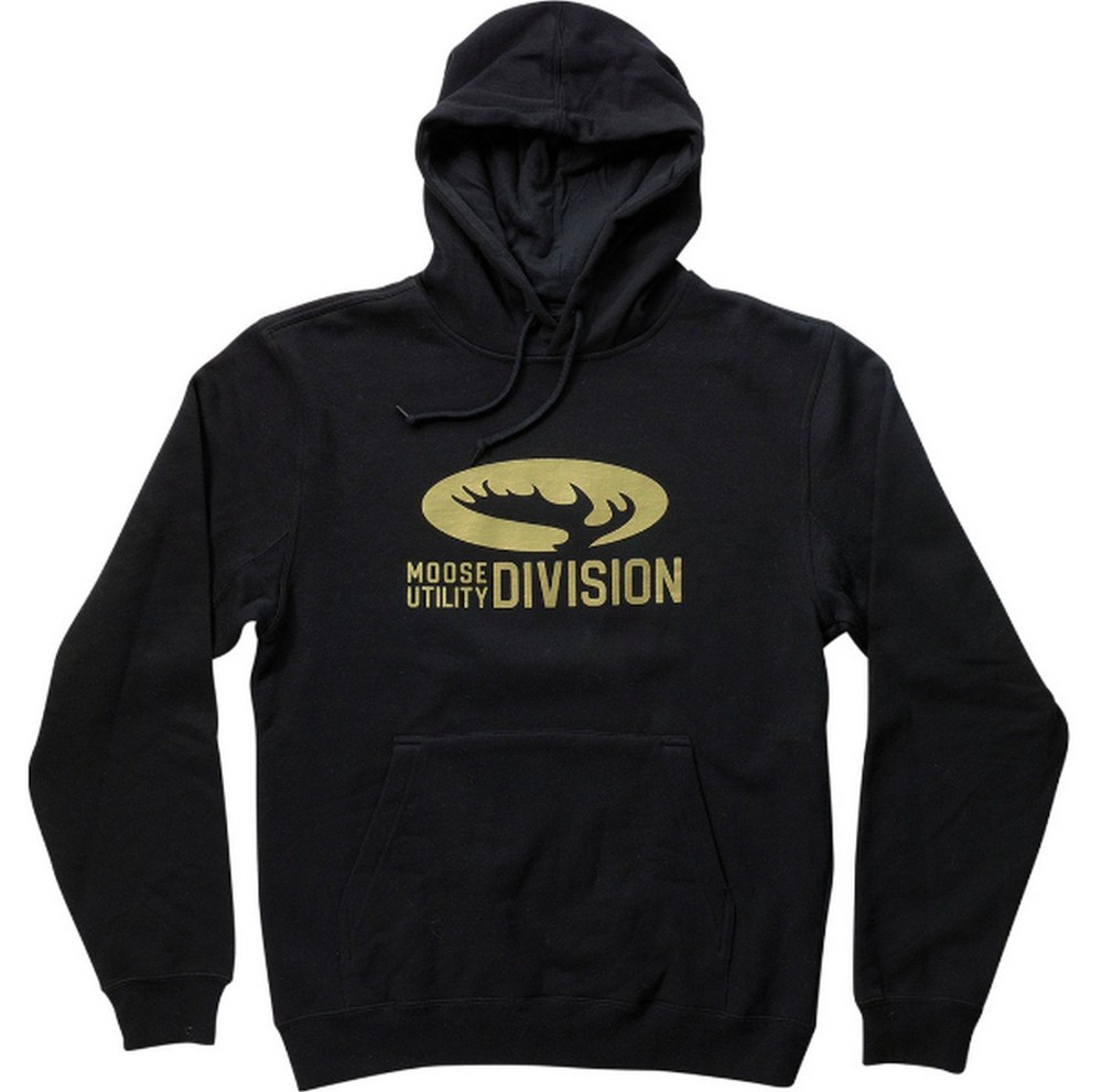 Moose Mud Antler Mens Pullover Hoody Black