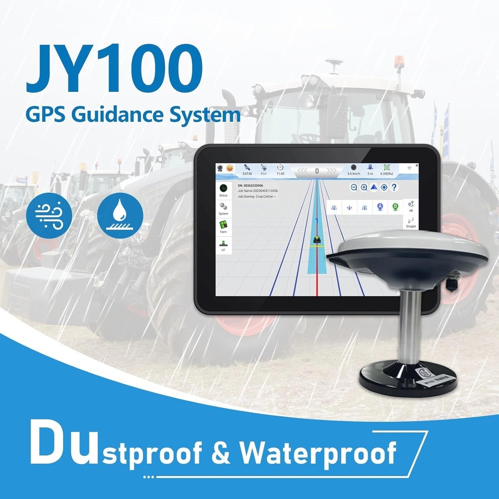 JY100 Plus Tractor Guidance System with Precision AG Software, Android10 Tablet