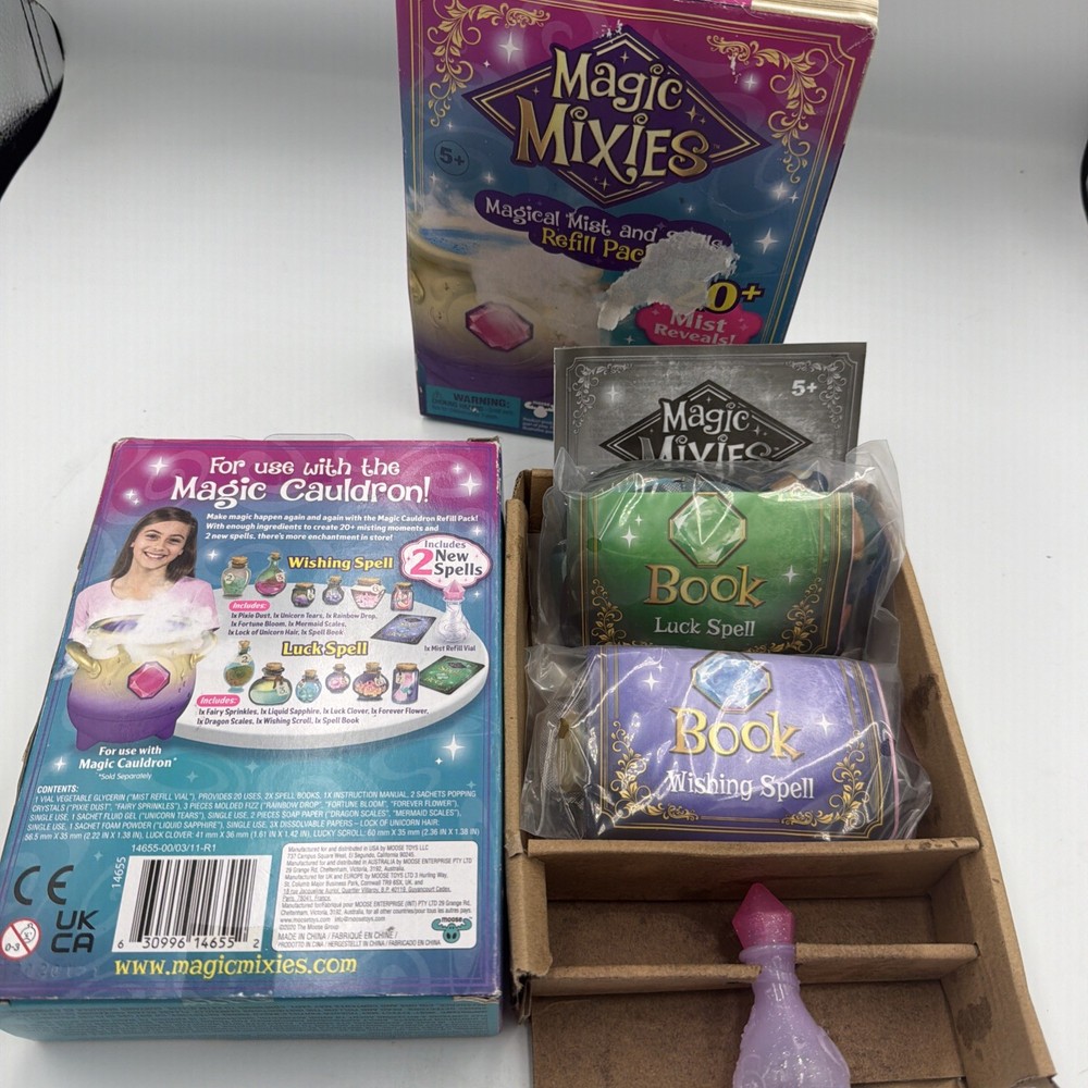 Magic Mixies Magical Mist 3 REFILL PACKS Spells for Use W/ Magic Cauldron B2