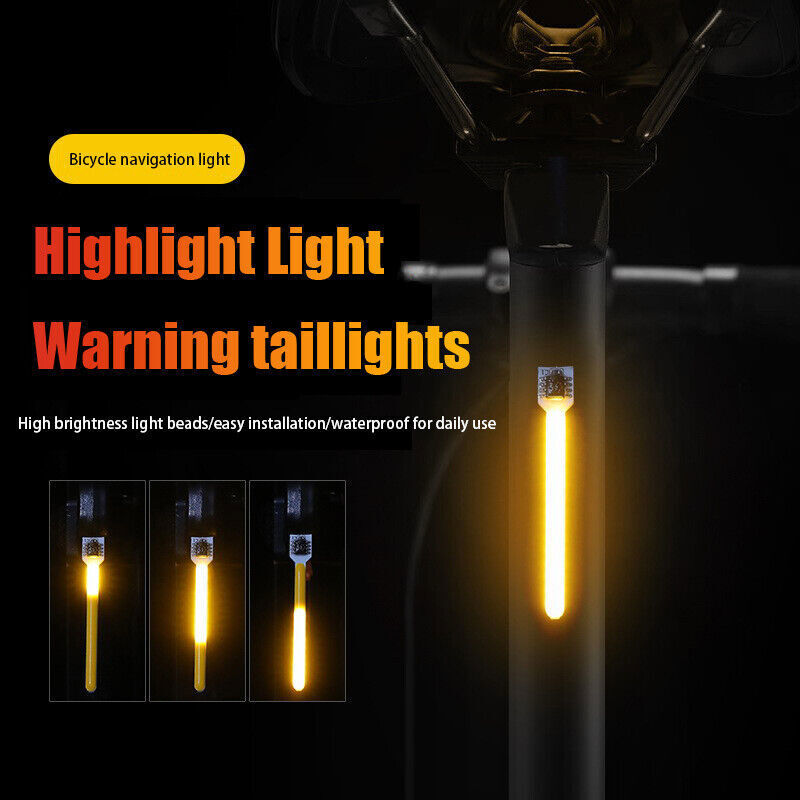 Bike Tail Light Rechargeable USB Bicycle Rear Light Photon Drop Warning Light