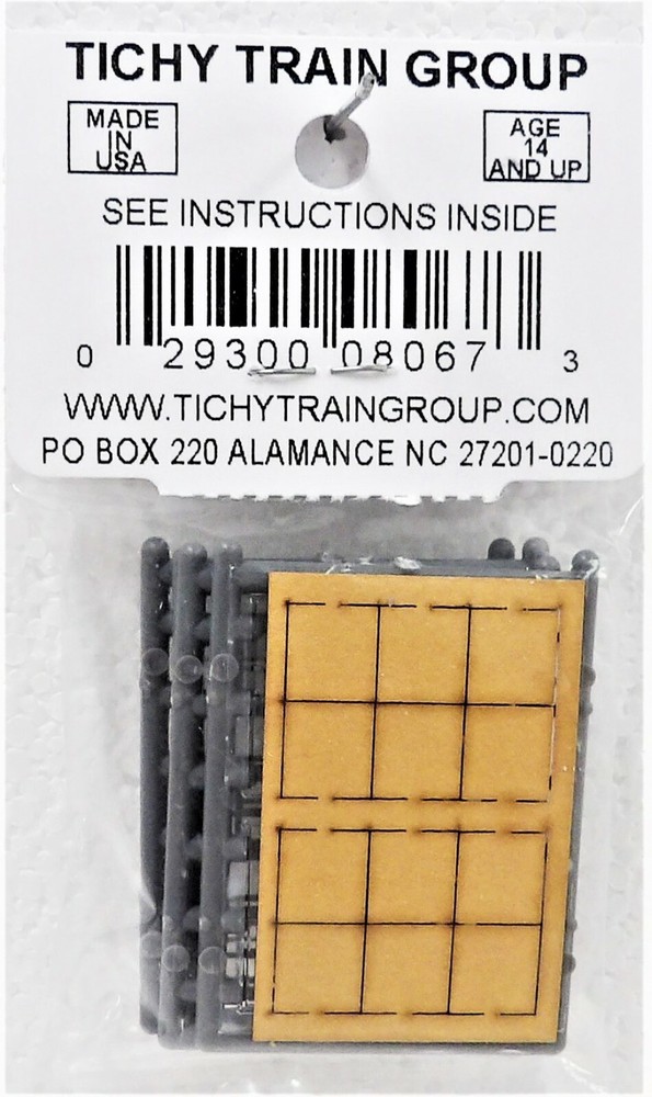 HO Scale Tichy Train Group 8067 Work Car Windows pkg (12)