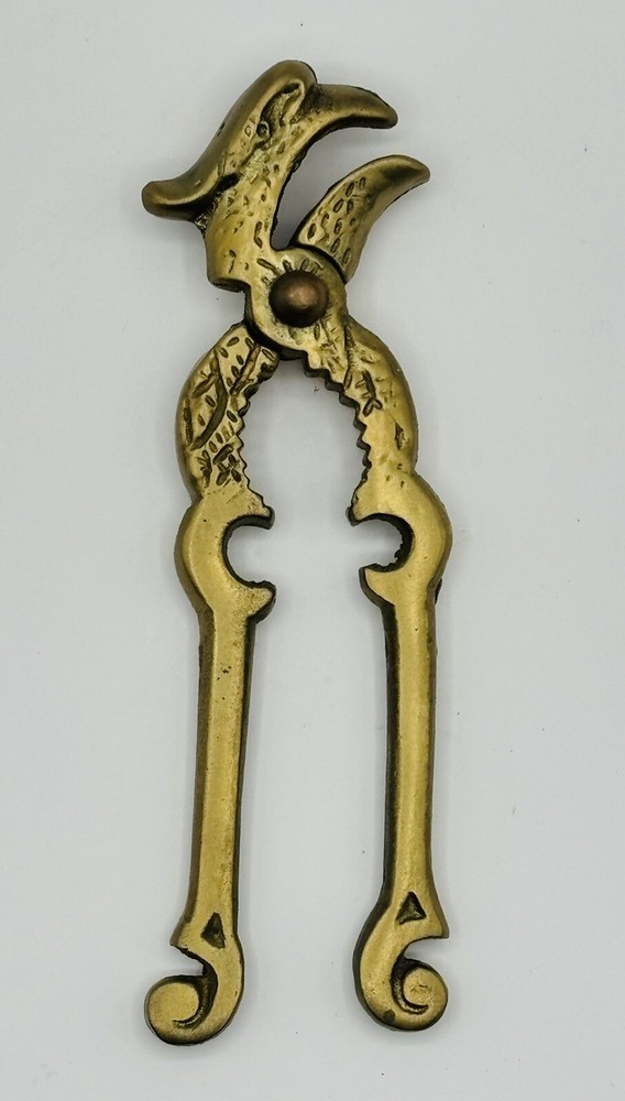 ANTIQUE FEDERAL EAGLE - NUT/SEAFOOD CRACKER SOLID BRASS NUTCRACKER RARE