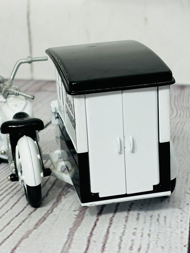 See’s Candy Old-Time Truck, Motorcyle Side Car, Mint, Missing Driver