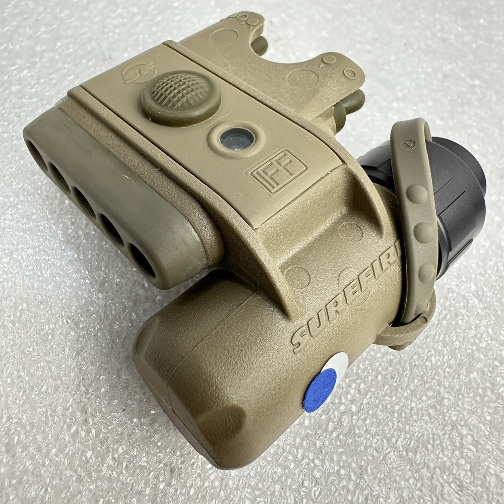 Surefire Model HL1-A-TN Helmet Mounted Light Blue/White IR IFF Beacon NOS USMC