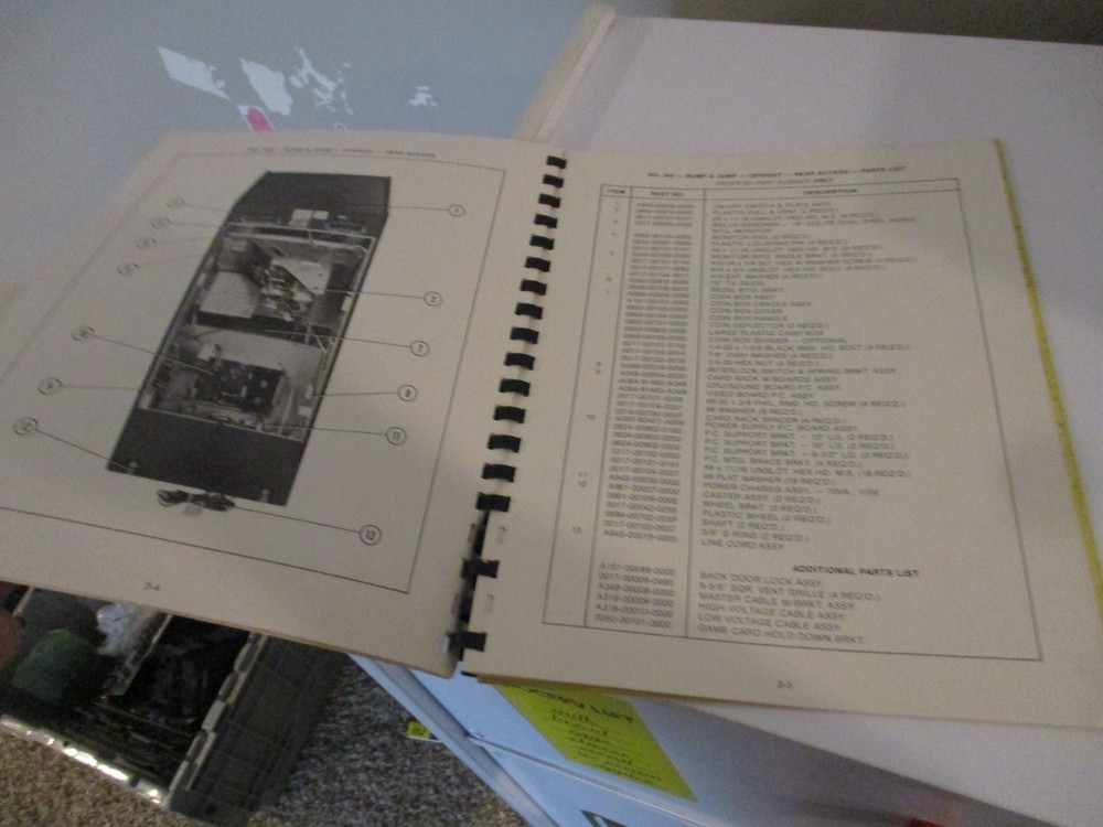 Bally/Midway Bump N Jump arcade manual