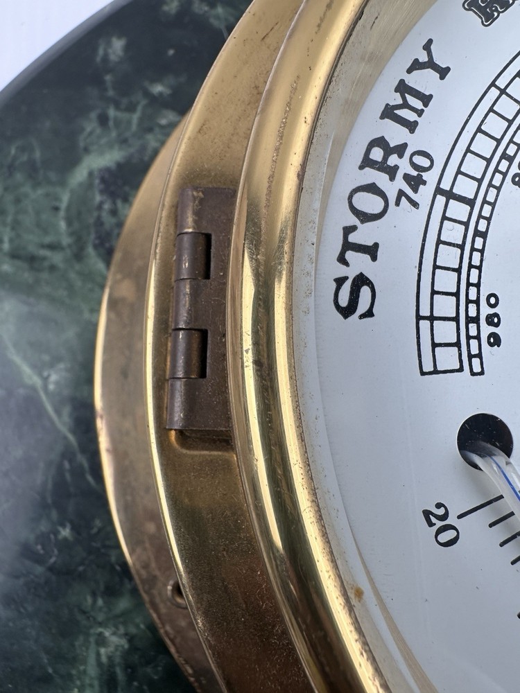 STOCKBURGER COMPENSATED PRECISION BRASS BAROMETER MADE IN GERMANY - UNTESTED