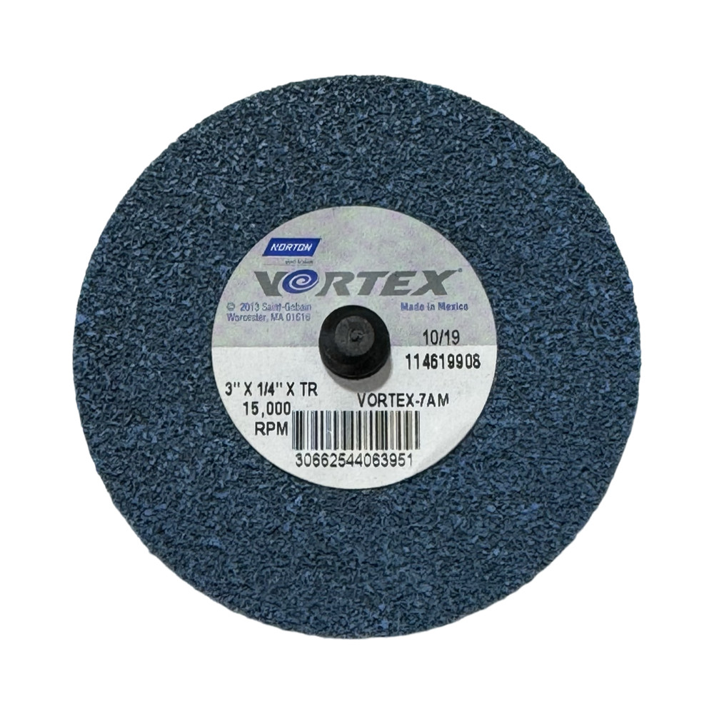Norton VORTEX 3" Roloc Deburring Disc Medium Grade Aluminum Oxide