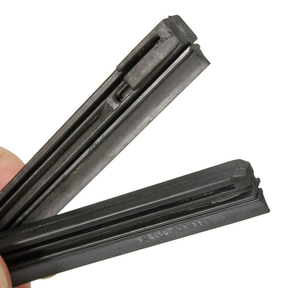 Auto Windshield Wiper Blade Refill Frame 2 PCs 25-1/2" 8 mm Replacement Rubber
