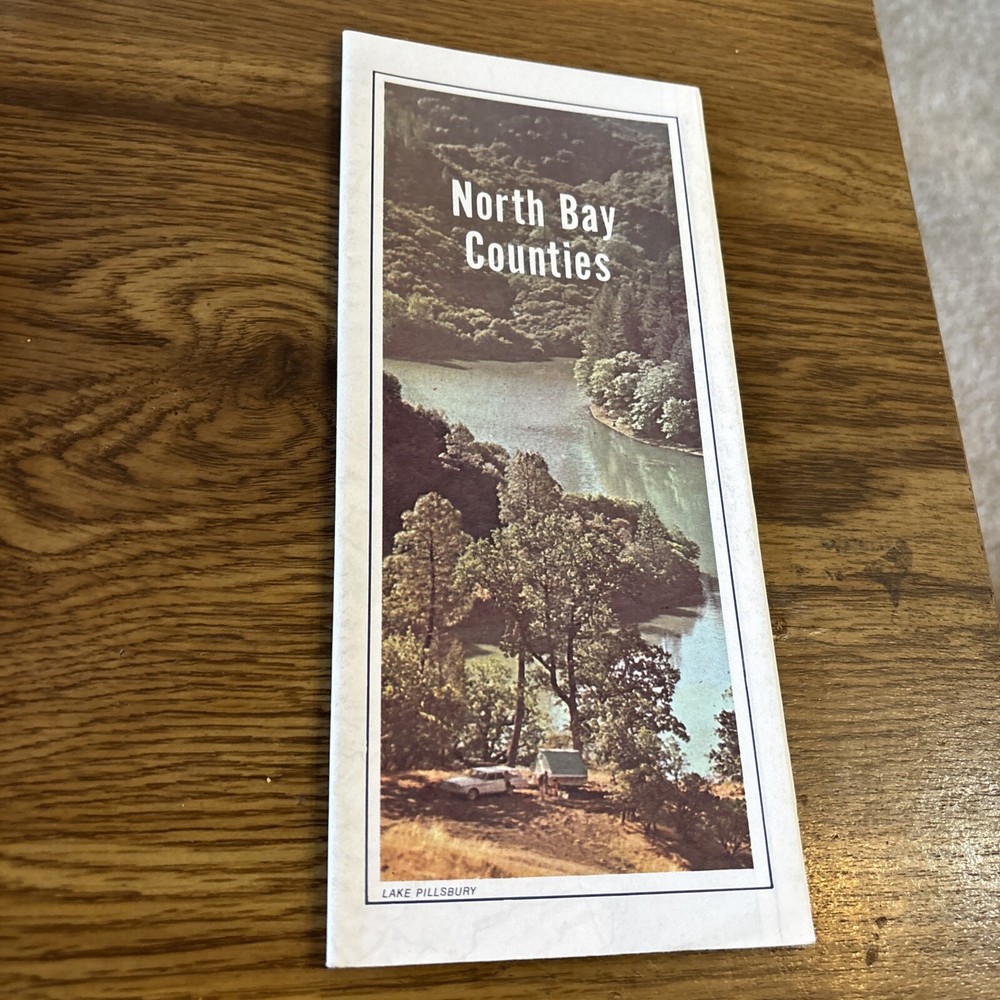 California State AAA Map North Bay Counties  1985