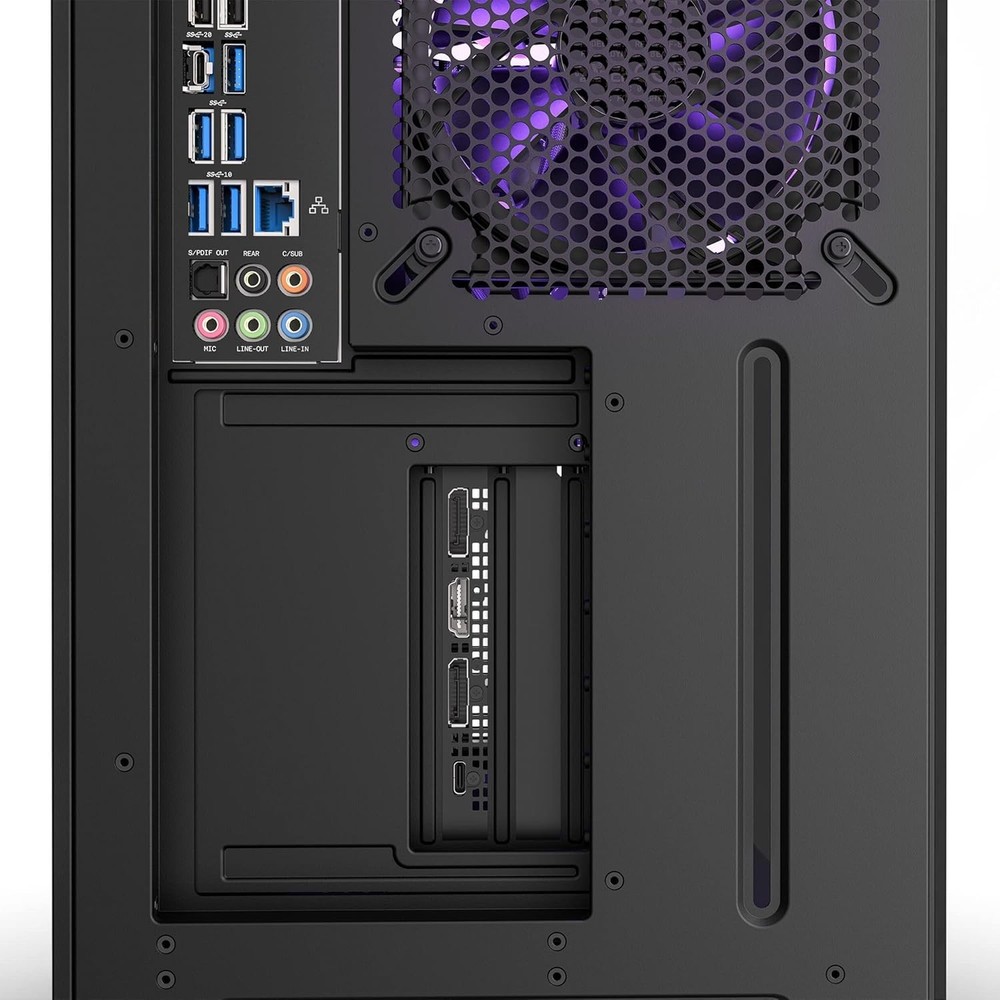 Vertical GPU Mounting Kit - -175 mm PCIe 4.0x16 Riser Cable - GPU Holder - St...