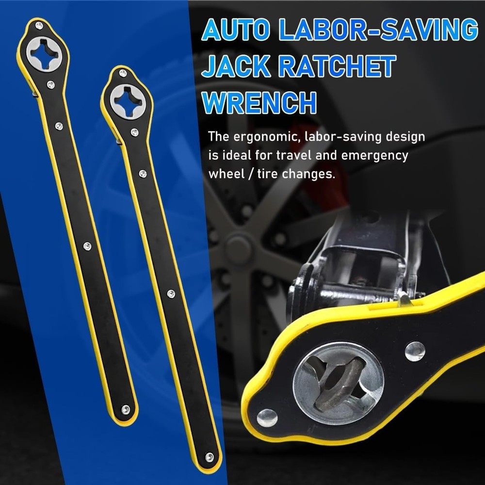 Durable 13.5 Inch Ratchet Wrench with Forward & Reverse for Quick Tire Changes