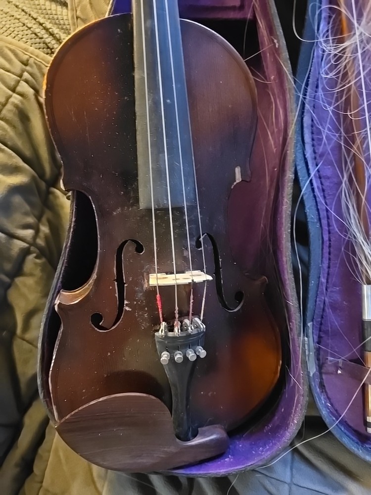 Vintage Violin In Case Full Size