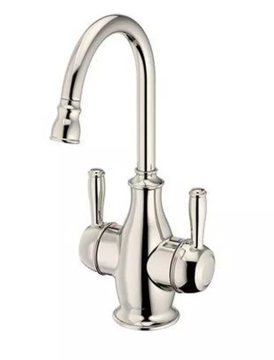 InSinkErator Traditional FHC2010PN Hot Cold Water Filter Dispenser Faucet Nickel