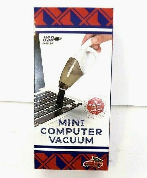 The Original Workshop Mini Computer Vacuum USB Enabled Brush Attachment NEW