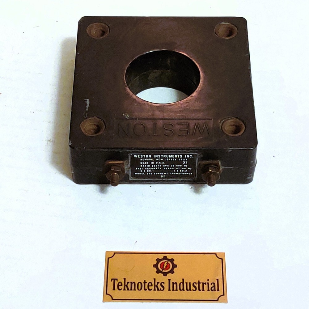 WESTON MODEL 605 CURRENT TRANSFORMER 200:5 RATIO