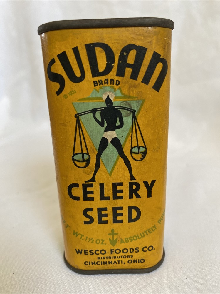 Vintage Spice Tin SUDAN Celery Seed